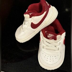 brand new toddler nike air force one - size 3C red white